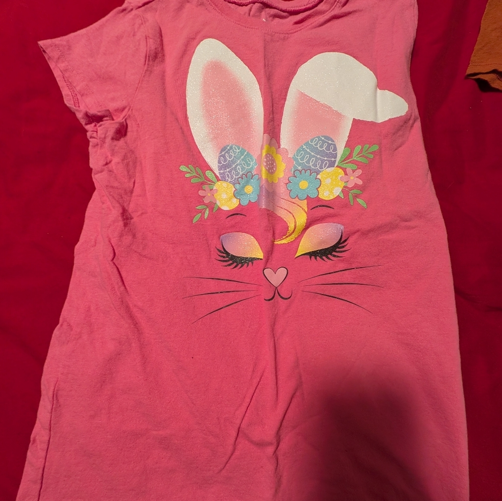 Pink Bunny Graphic T-Shirt